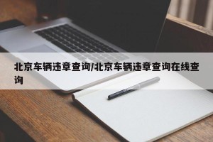 北京车辆违章查询/北京车辆违章查询在线查询